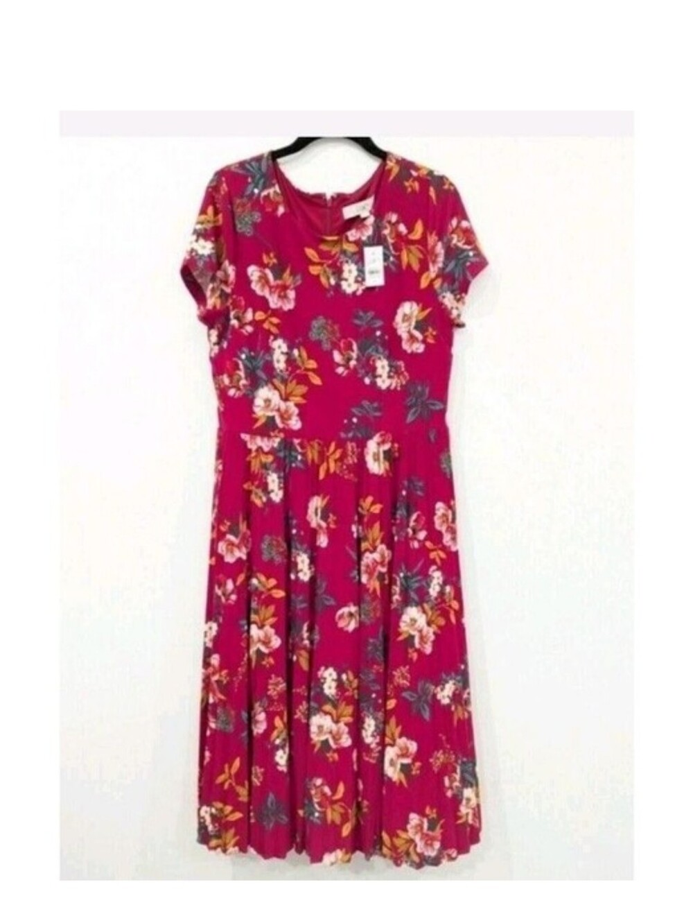 Ann Taylor Loft Dress Women's Sz 10 Floral Print Midi Knee Length Nwt